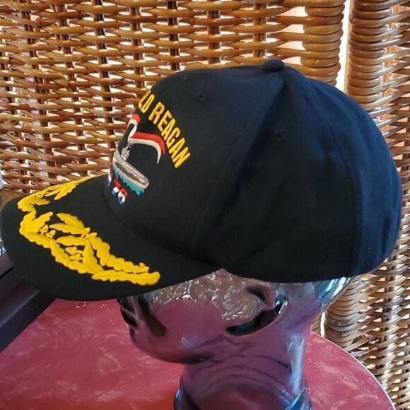 USS Ronald Reagan CVN 76 Navy embroidered hat cap - Picture 4 of 7